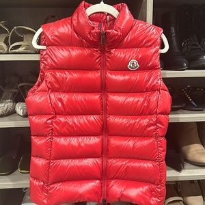 Moncler red vest